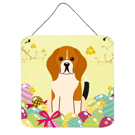 Carolines Treasures Easter Eggs Beagle Tricolor Wall or Door Hanging Prints BB6040DS66